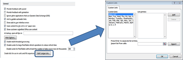 Autofill Custom Lists - Excel Tutorial