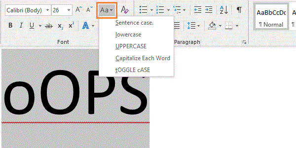 Change Case in Word - Change Lowercase to Uppercase in Word