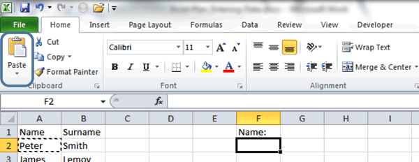 Copying and pasting in Excel  - Excel Tutorial