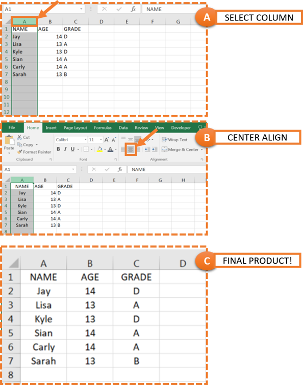 How to align cell content - Excel 2016 Tutorial