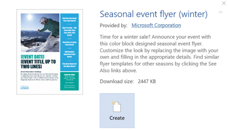 Free Flyer Templates - Creating Flyers using Free Microsoft Word Templates