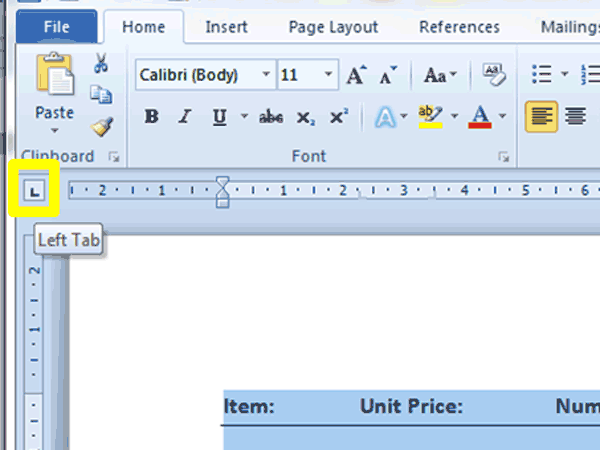 Microsoft Word Tutorial - Setting, Editing and Deleting Tabs