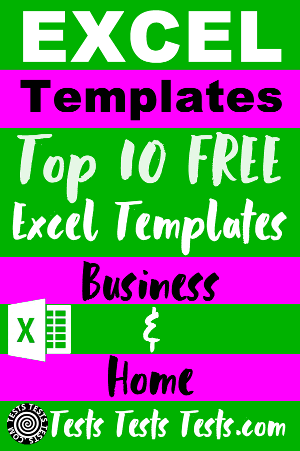The Best Excel Templates FREE Top 10 Excel Templates for Business & Home
