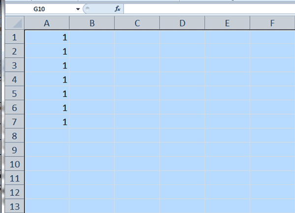 Excel Tutorial - Shortcuts For Worksheets - Selecting Rows and Columns