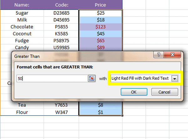 Highlight Cell Rules Conditional Formatting - Excel Tutorial