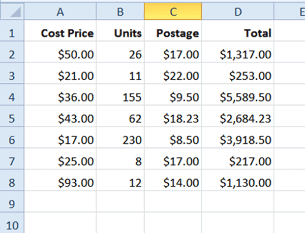 Excel Tutorial - Transposing Rows and Columns