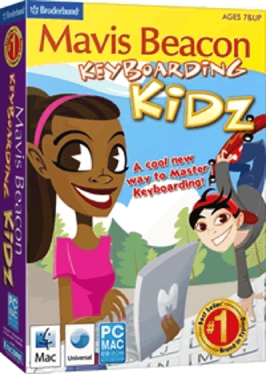 Mavis Beacon Keyboarding Kidz Typing Software Cover Image